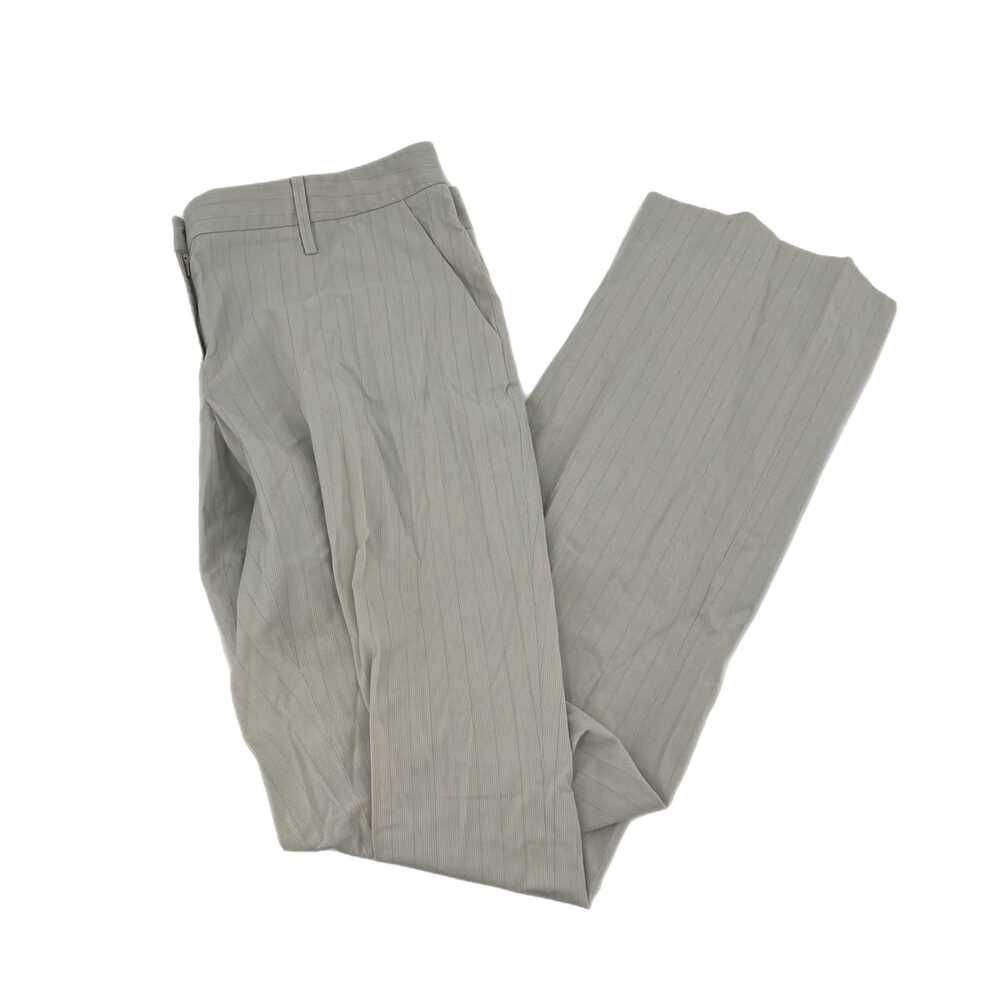 Halogen Gray Blue Trousers Straight Leg Stripe | Womens 12